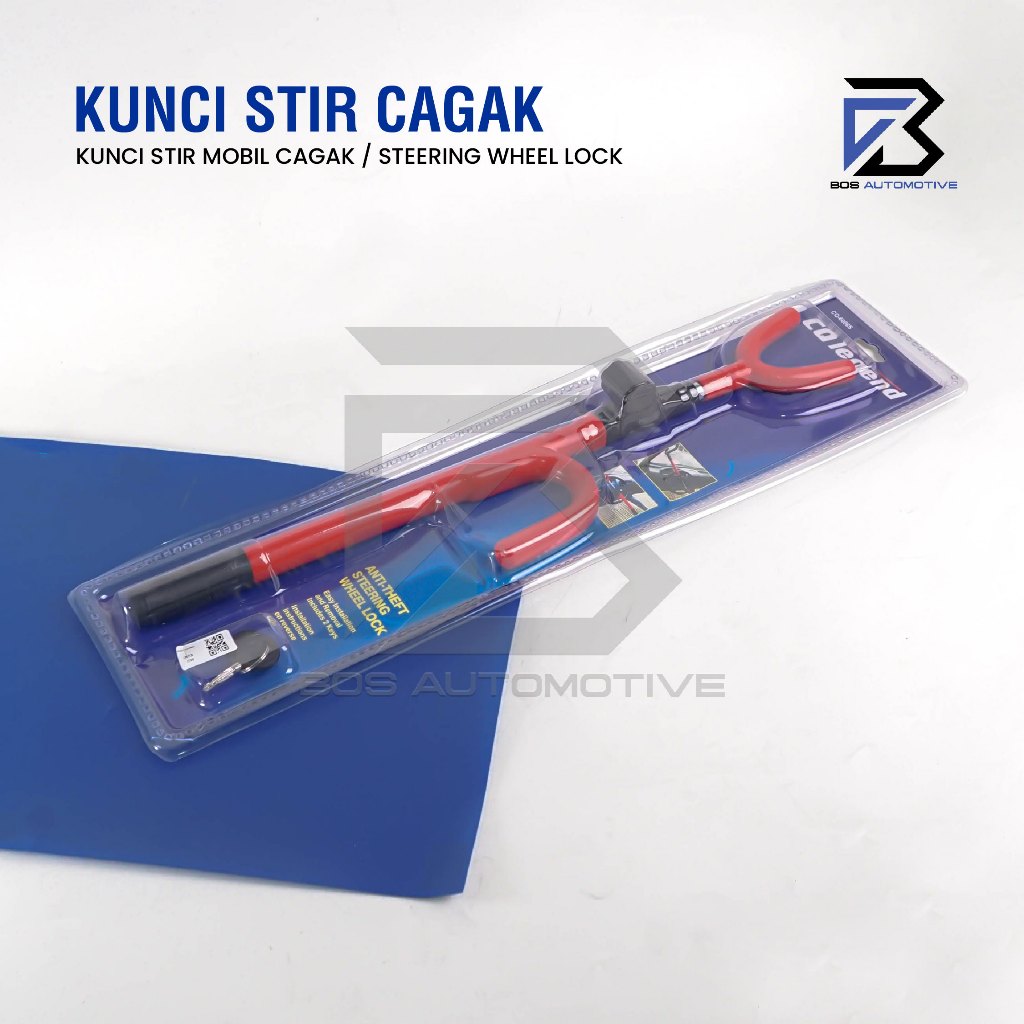 Kunci Pengaman Stir Mobil Model Setir Cagak Kecil 6008 S Universal - foto-produk-1