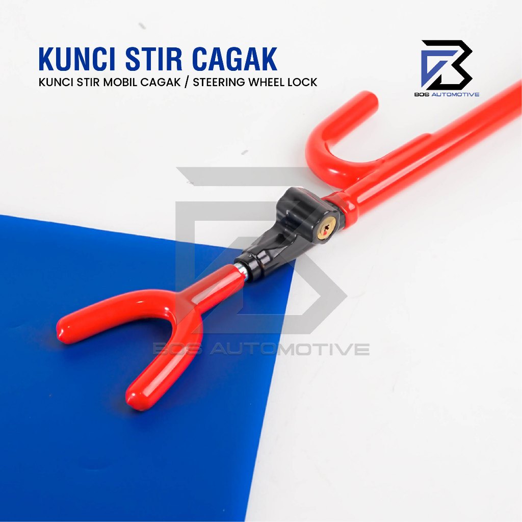 Kunci Pengaman Stir Mobil Model Setir Cagak Kecil 6008 S Universal - foto-produk-3