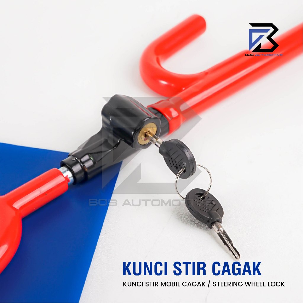 Kunci Pengaman Stir Mobil Model Setir Cagak Kecil 6008 S Universal - foto-produk-4