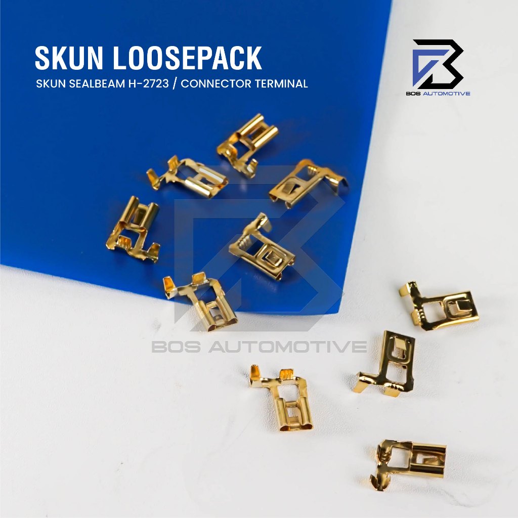 Terminal Skun Konektor Kabel Gepeng H4 Female Gepeng Cewek Besar H4 Seal Beam Universal - foto-produk-1