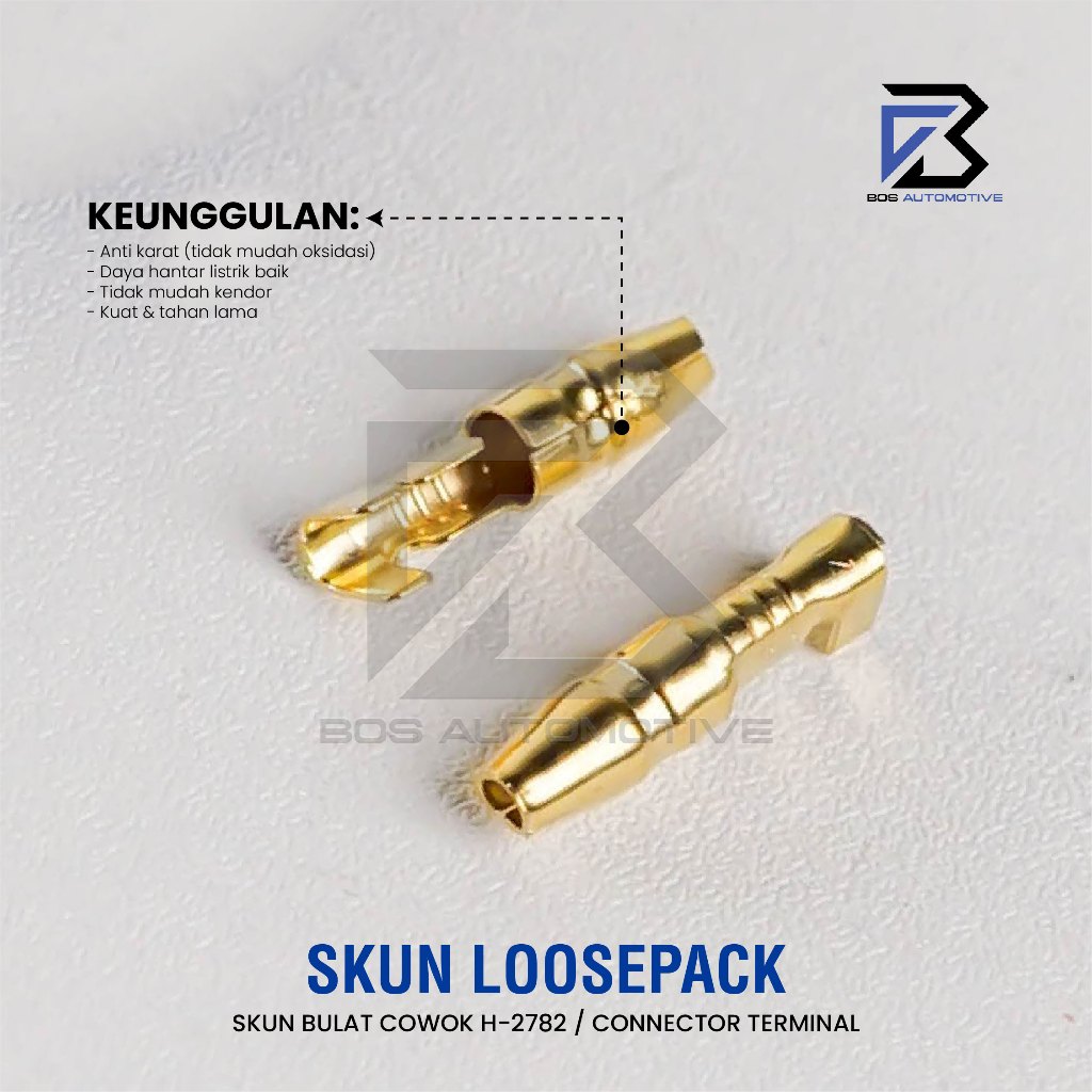 Terminal Skun Cowok Bulat H-2782 Konektor Kabel Male Universal - foto-produk-3