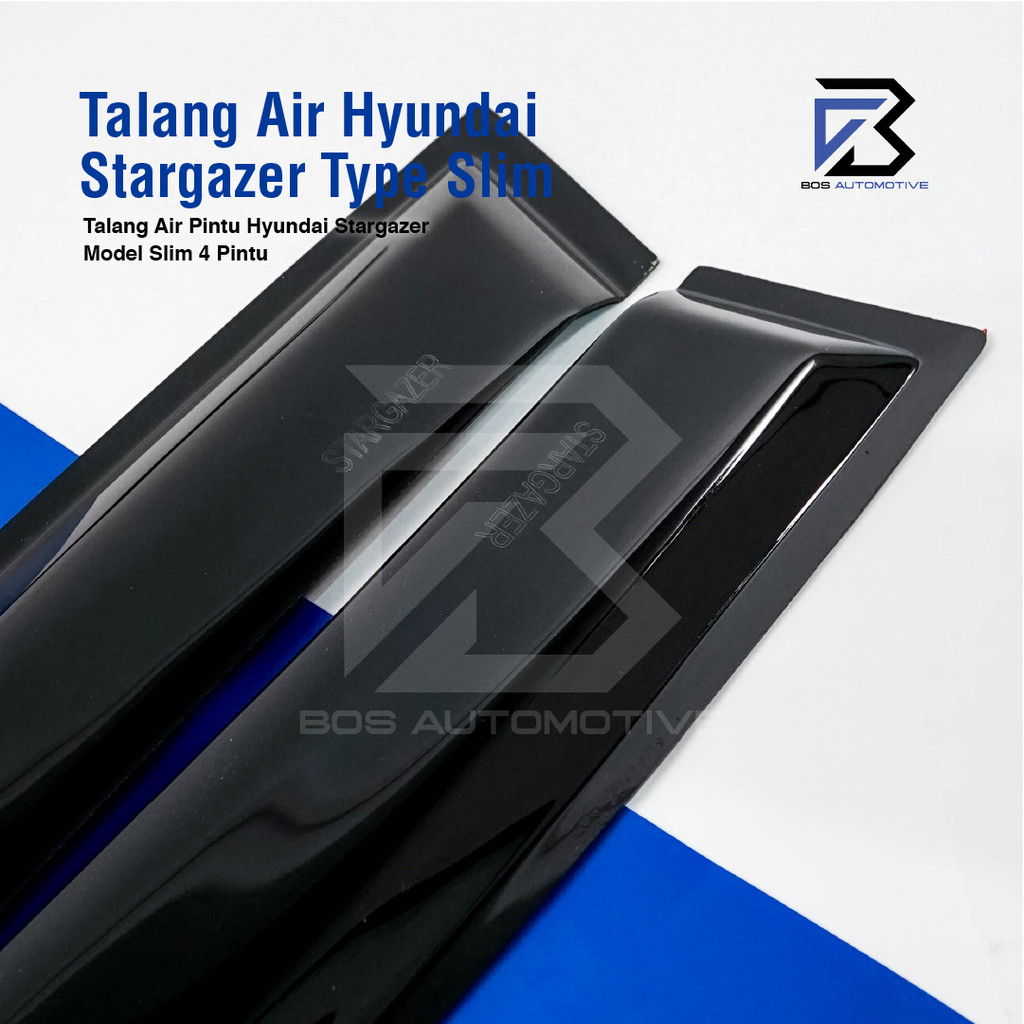 Talang Air Pintu Mobil Hyundai Stargazer 2022 â€“ 2023 Model Slim 4 Pintu - foto-produk-1