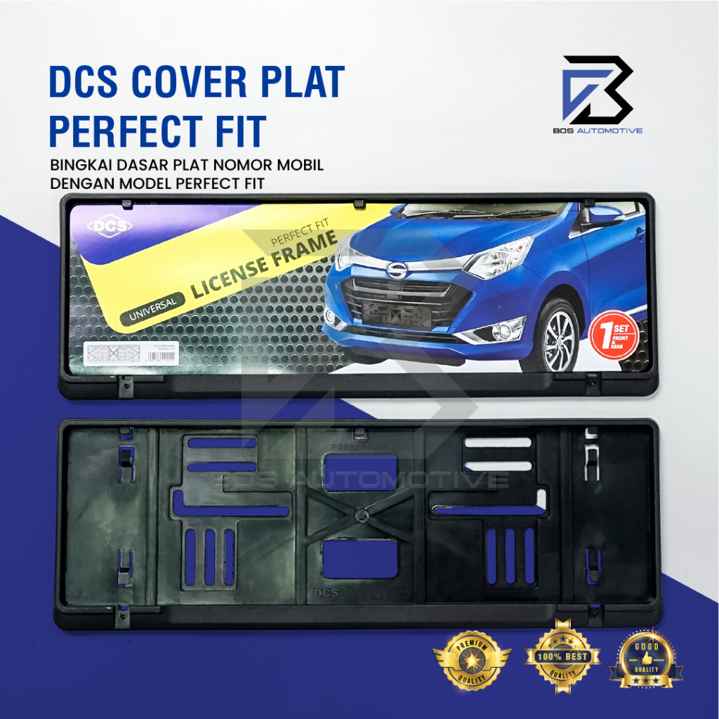 DCS SERIES Cover / Dudukan / Tempat / Frame / Breket / Bingkai / Rumah / Tatakan Plat Nomor Mobil Model DCS Slim Fit, Slip Ori dan LED - foto-produk-6