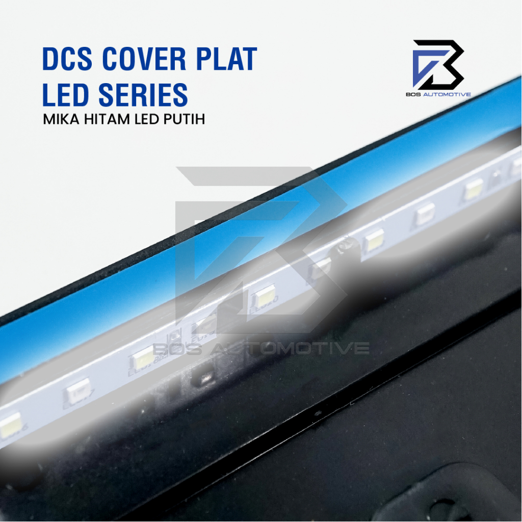 DCS SERIES Cover / Dudukan / Tempat / Frame / Breket / Bingkai / Rumah / Tatakan Plat Nomor Mobil Model DCS Slim Fit, Slip Ori dan LED - foto-variasi-3