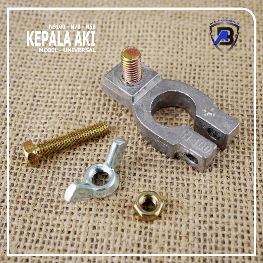 Kepala Aki Mobil N70 N100 Terminal Klem Accu Timah - foto-produk-2