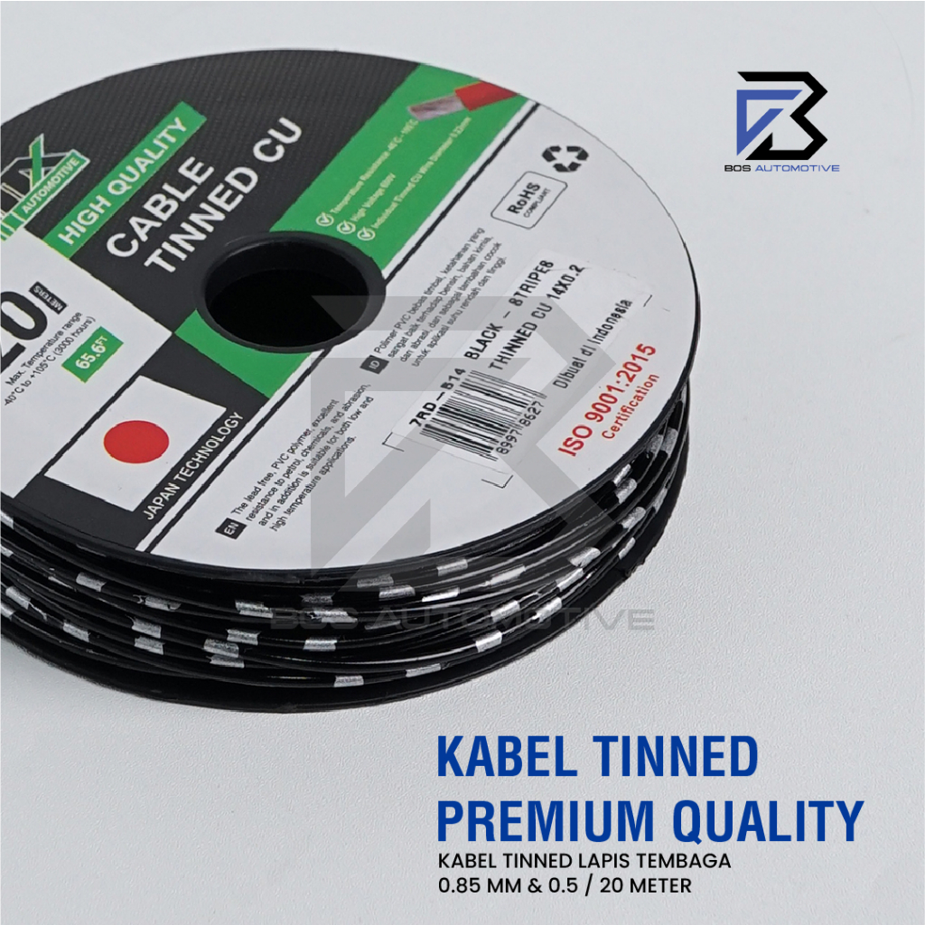 Kabel Bintik MX Tinned CU 0.85MM x 20M / 0.5MM x 20M Kabel Body Serabut Lapis Timah Cable Mobil Motor Premium - foto-produk-1