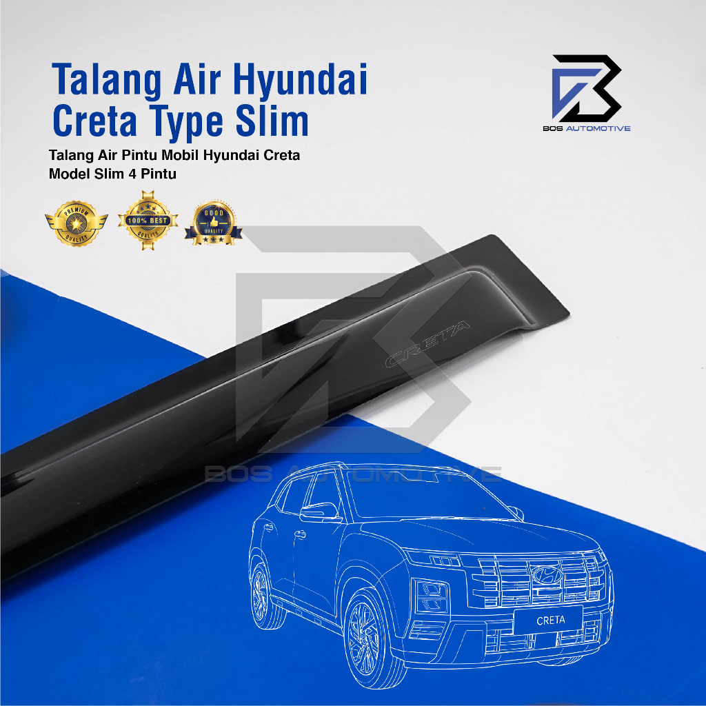 Talang Air Pintu Hyundai Creta 2022 â€“ 2023 Model Slim 4 Pintu