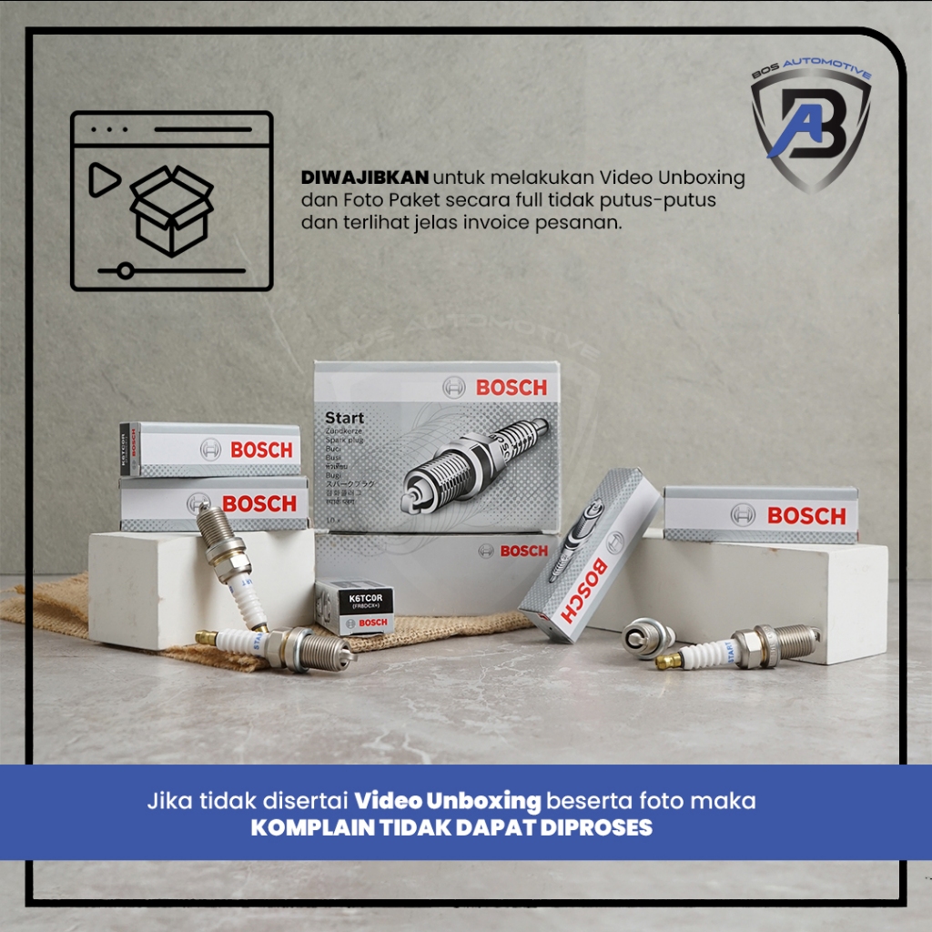 Busi BOSCH Mobil HONDA JAZZ BRIO FREED HRV MOBILIO BRV FR8DCX+ K6TCOR Spark Plug original - foto-produk-3