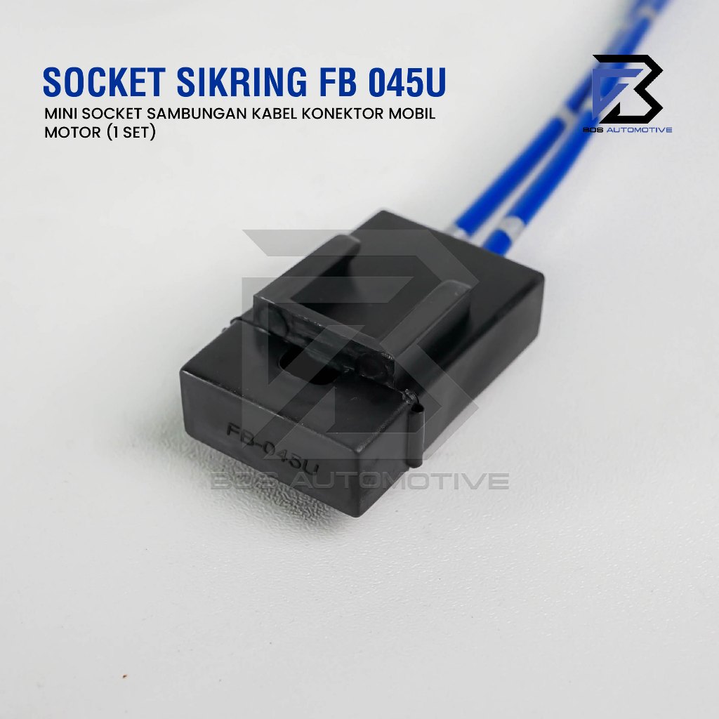 Soket Sikring FB 045U / Rumah Sikring / Socket Sekring Fuse Box Hitam - foto-produk-1