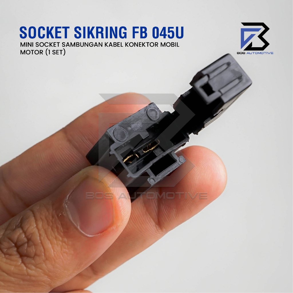 Soket Sikring FB 045U / Rumah Sikring / Socket Sekring Fuse Box Hitam - foto-produk-4