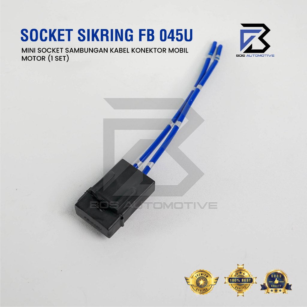 Soket Sikring FB 045U / Rumah Sikring / Socket Sekring Fuse Box Hitam - foto-sampul