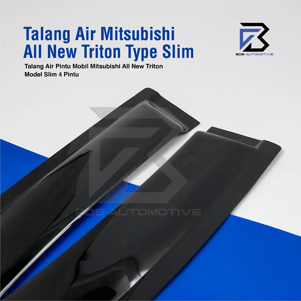 Talang Air Pintu Mobil Mitsubishi All New Triton Double Cabin 2015 â€“ 2021 Model Slim 4 Pintu - foto-produk-1