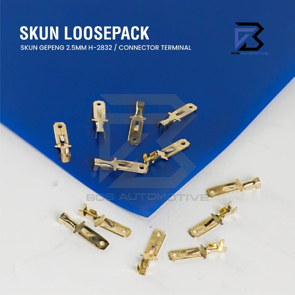 Terminal Skun Gepeng H-2832 Cowok Besar Konektor Kabel Male Berkualitas Universal - foto-produk-1