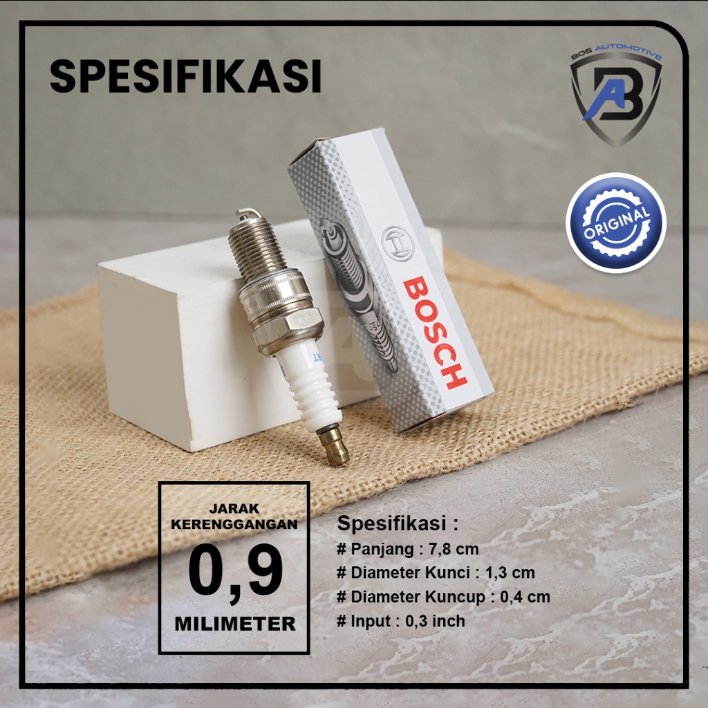Busi BOSCH Mobil KIJANG FUTURA CARRY T120SS KARIMUN W8DC Spark Plug Original - foto-produk-1