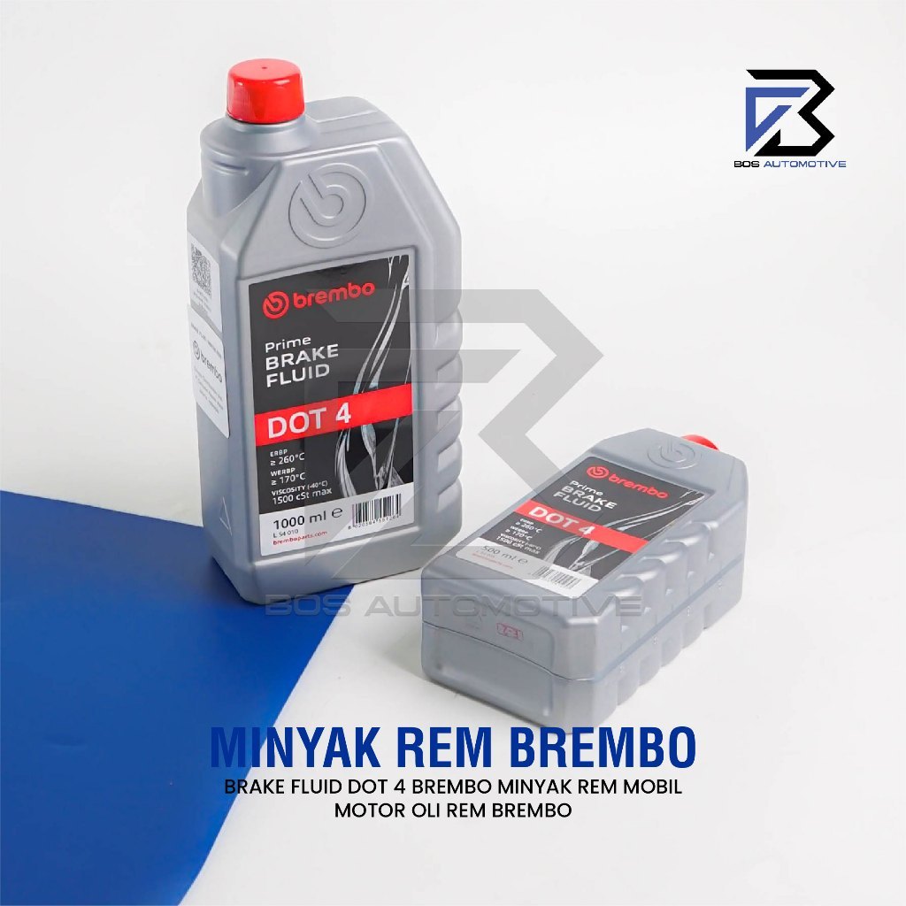 Brake Fluid DOT 4 500 ML BREMBO Original - Minyak Rem - Oli Rem 500 ML - foto-produk-4