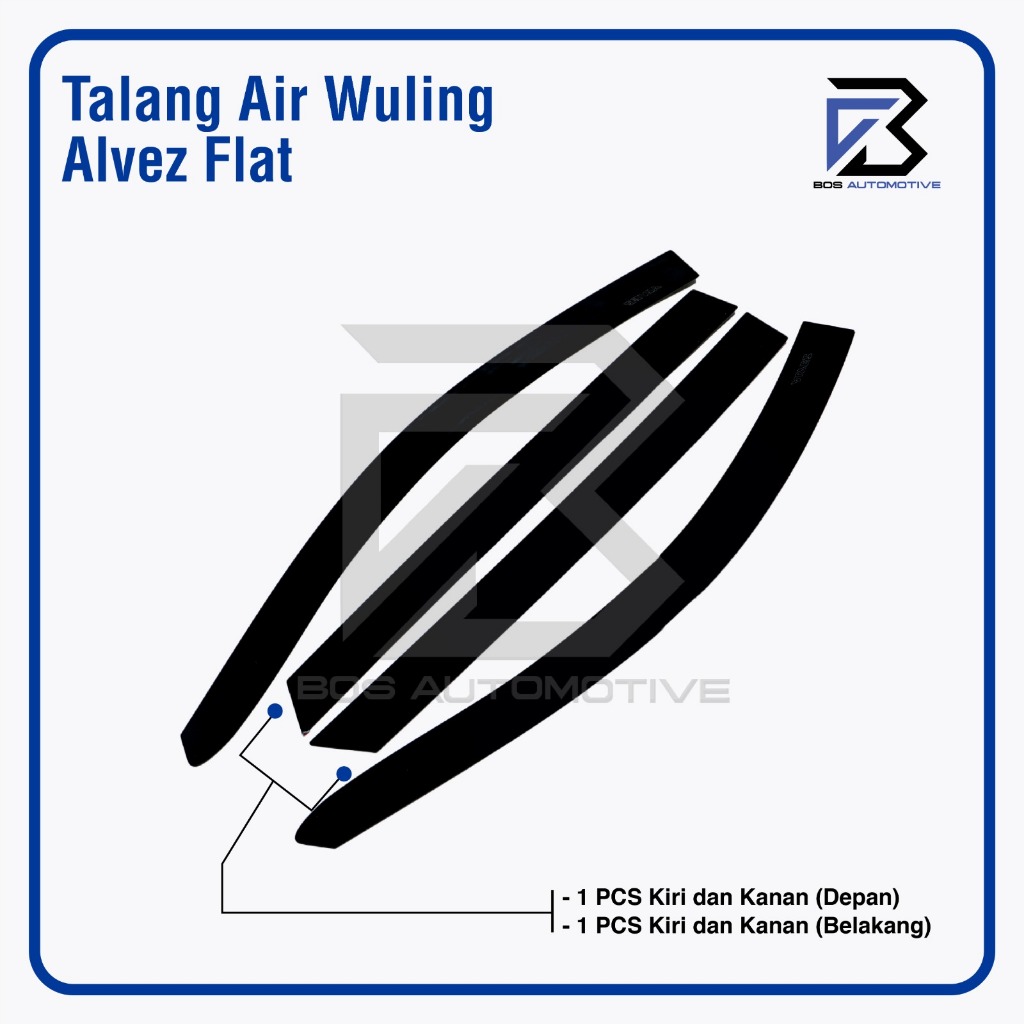 Talang Air Pintu Mobil Wuling Alvez 2023 Model Flat Rata 4 Pintu - foto-produk-4