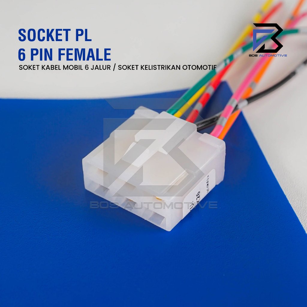 Soket Sambung 6 Pin Besar Socket Sambungan Kabel Konektor Mobil Motor - foto-produk-1