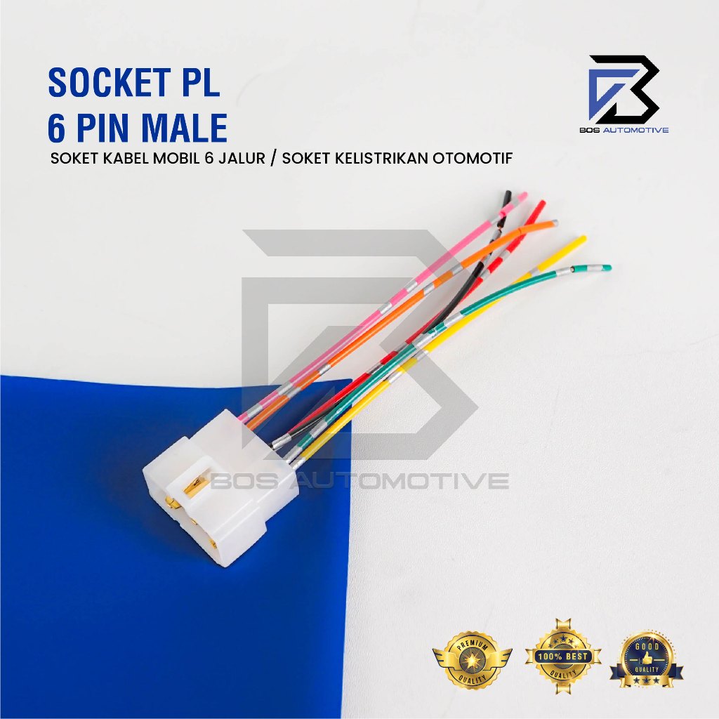 Soket Sambung 6 Pin Besar Socket Sambungan Kabel Konektor Mobil Motor - foto-variasi-2