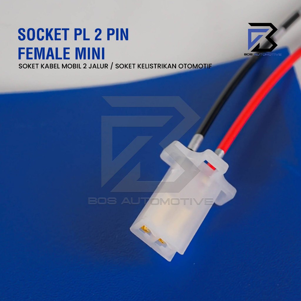 Soket Sambung 2 Pin Kecil / Mini Socket Sambungan Kabel Konektor Mobil Motor - foto-produk-1