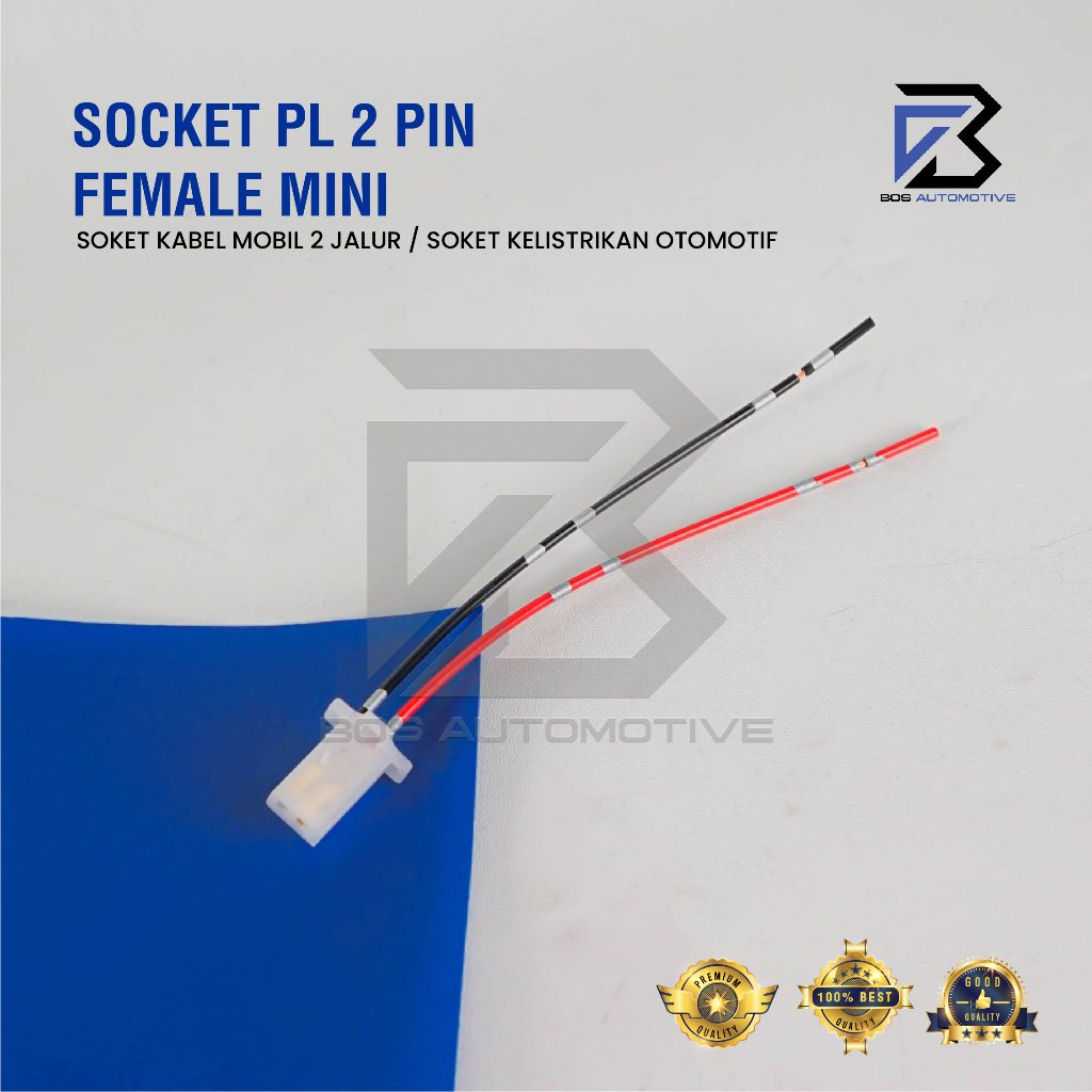 Soket Sambung 2 Pin Kecil / Mini Socket Sambungan Kabel Konektor Mobil Motor - foto-variasi-1