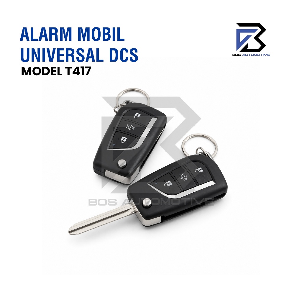Alarm Mobil DCS Tuk â€“ Tuk Model Remot Kunci Remote Sliding Alarm Car Universal - foto-variasi-1