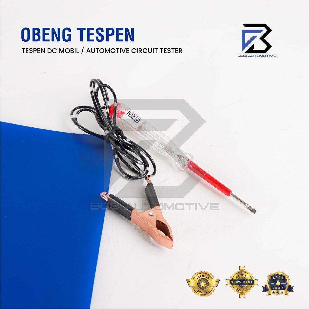 OBENG TESTPEN KABEL DC / TESPEN KABEL AKI DC / TEST PEN MOBIL MOTOR