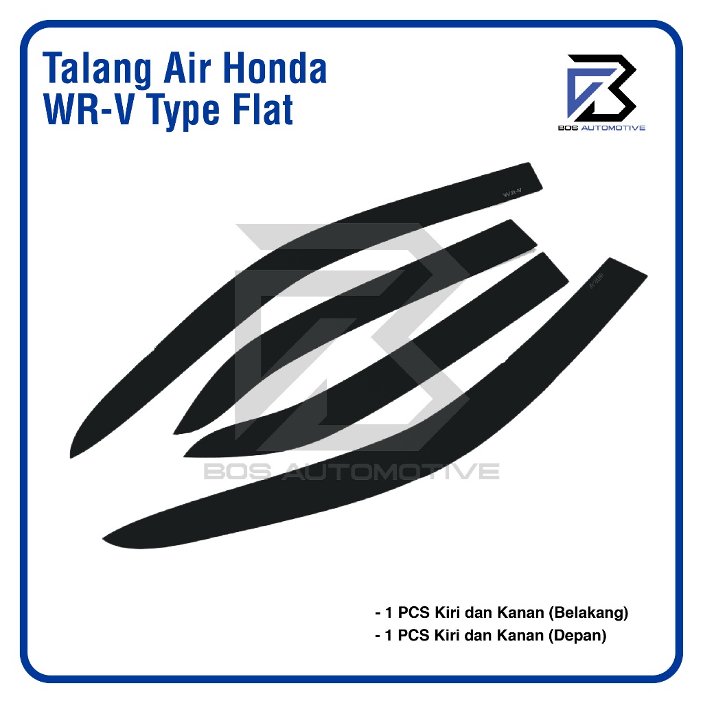Talang Air Pintu Mobil Honda WRV 2022 â€“ 2023 Model Flat Rata 4 Pintu - foto-produk-4