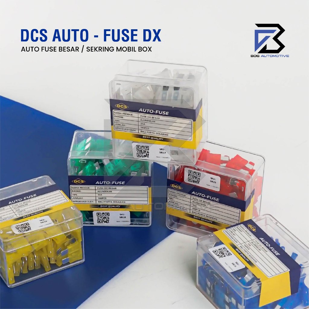 Fuse DX Besar 10A 15A 20A 25A 30A Sekring Tusuk Sikring Tancap Besar Mobil Motor Universal - foto-produk-3