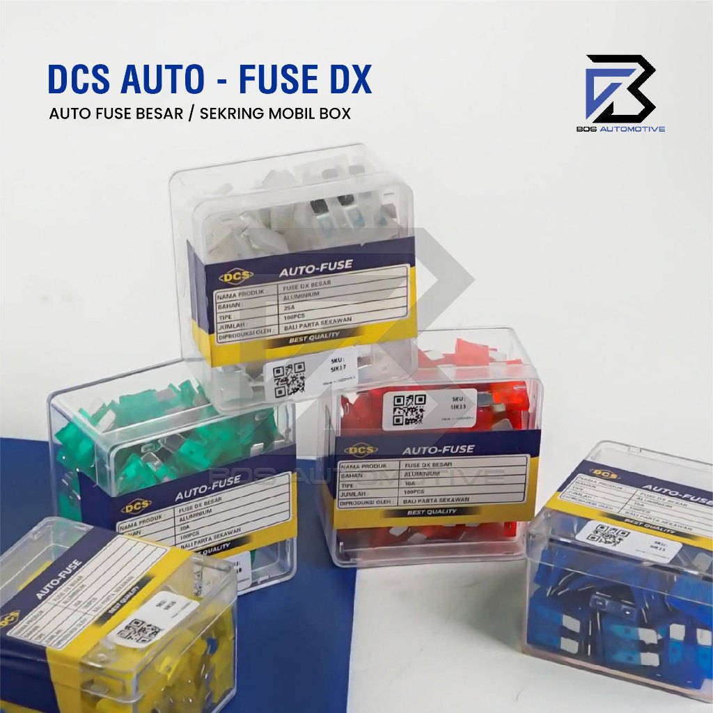 Fuse DX Besar 10A 15A 20A 25A 30A Sekring Tusuk Sikring Tancap Besar Mobil Motor Universal - foto-produk-4