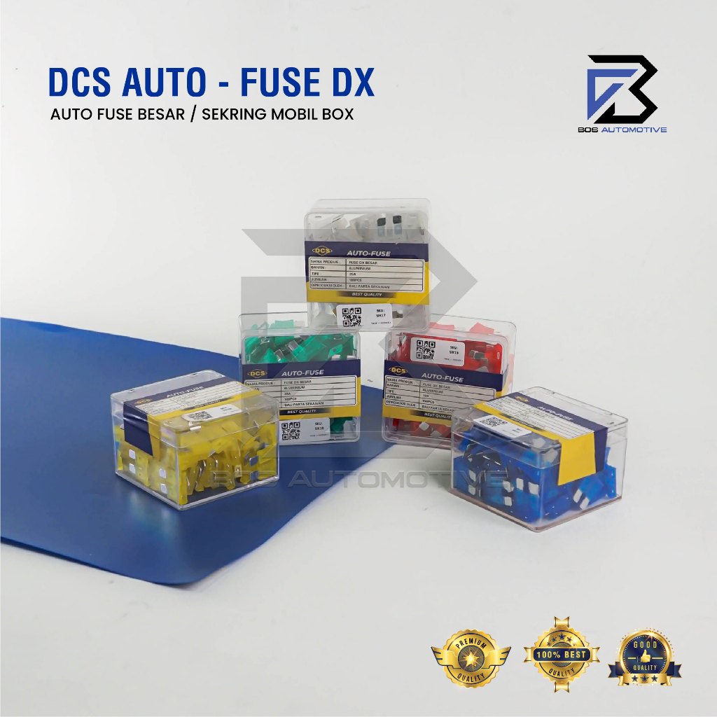 Fuse DX Besar 10A 15A 20A 25A 30A Sekring Tusuk Sikring Tancap Besar Mobil Motor Universal