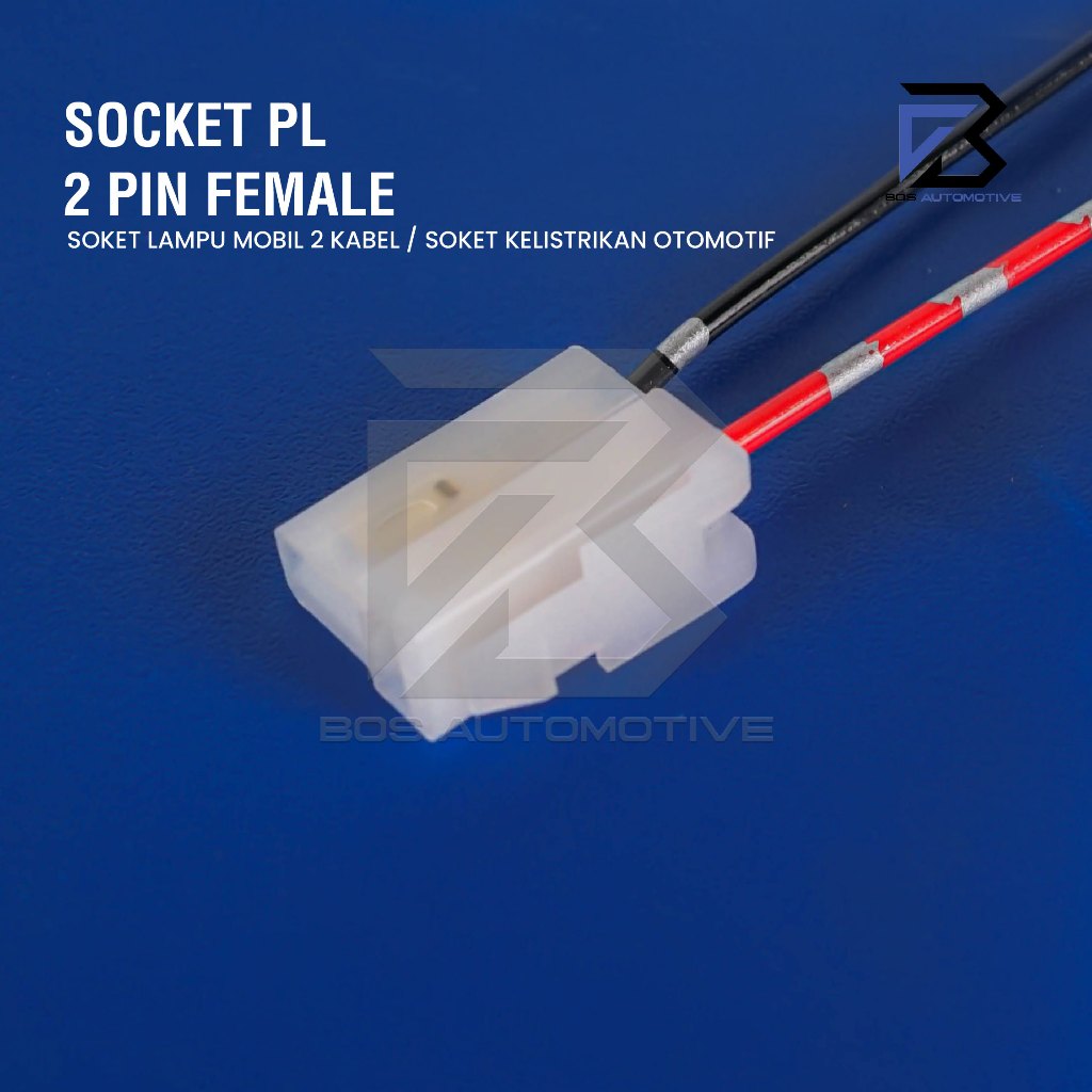 Soket Sambung 2 Pin Besar Socket Sambungan Kabel Konektor Mobil Motor - foto-produk-1