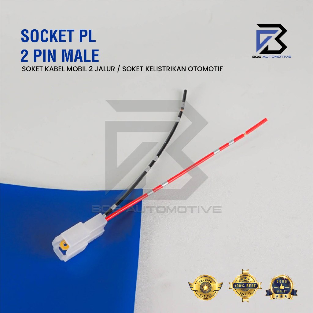 Soket Sambung 2 Pin Besar Socket Sambungan Kabel Konektor Mobil Motor - foto-variasi-2