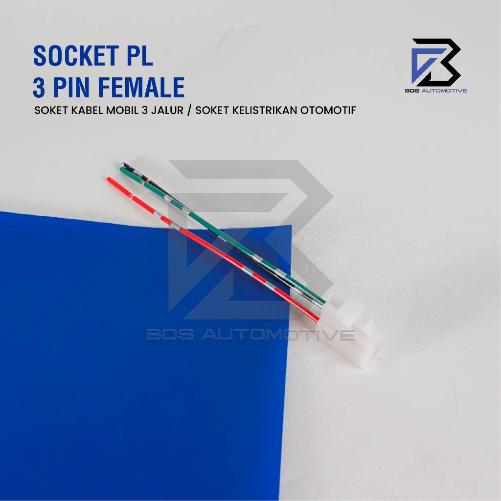 Soket Sambung 3 Pin Besar Socket Sambungan Kabel Konektor Mobil Motor - foto-produk-4