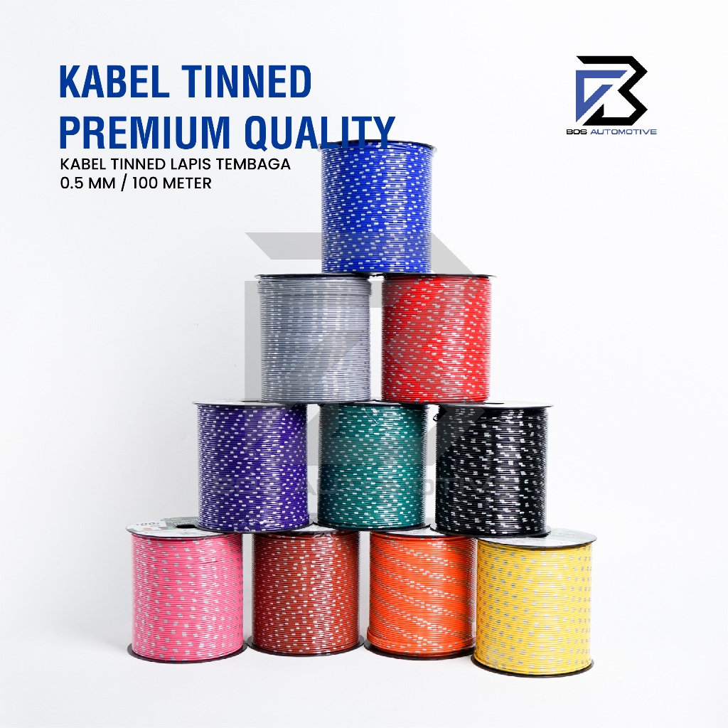 Kabel Bintik Tinned MX CU 0.5MM x 100M Kabel Body Serabut Lapis Timah MX Cable Mobil Motor New Premium - foto-produk-3