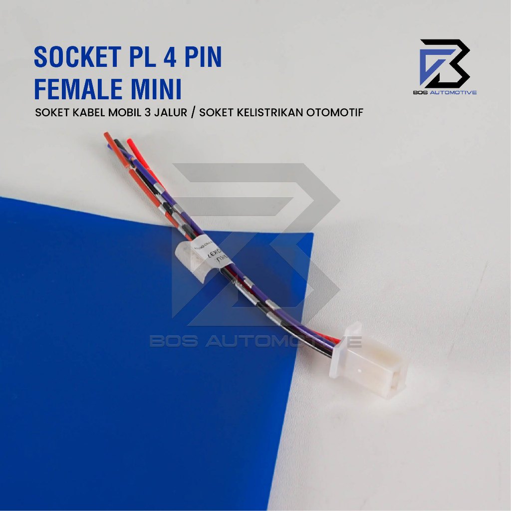 Soket Sambung 4 Pin Kecil / Mini Socket Sambungan Kabel Konektor Mobil Motor - foto-produk-4