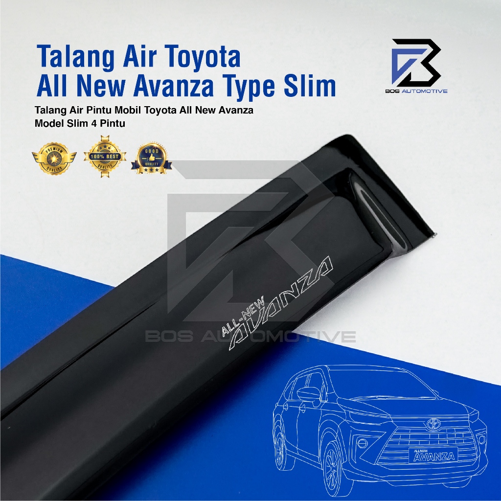 Talang Air Pintu Mobil Toyota All New Avanza 2011 â€“ 2014 Model Flat Rata 4 Pintu - foto-variasi-2