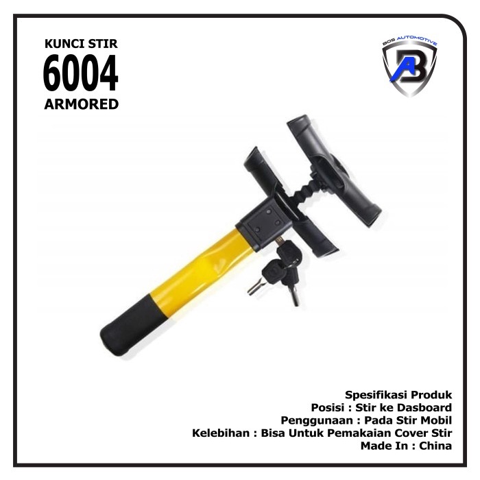 Kunci Pengaman Setir Mobil Sarung Stir T Armored 6004 Security