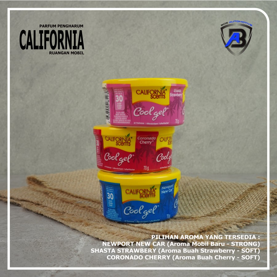 PARFUM PENGHARUM MOBIL CALIFORNIA SCENT COOL GEL ORIGINAL
