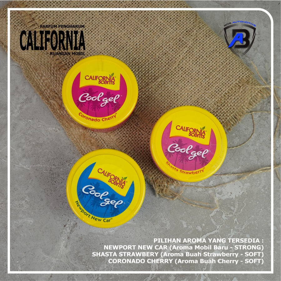 PARFUM PENGHARUM MOBIL CALIFORNIA SCENT COOL GEL ORIGINAL - foto-variasi-5