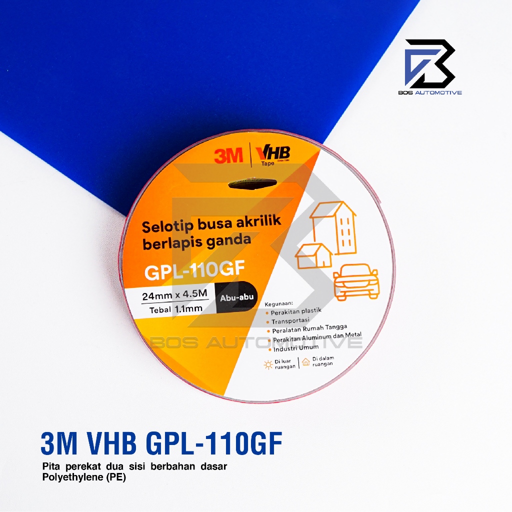 3M VHB Double Tape Automotive 4900 Tape Busa Lem Bolak Balik 12MM | 24MM x  4.5M Original - foto-produk-4