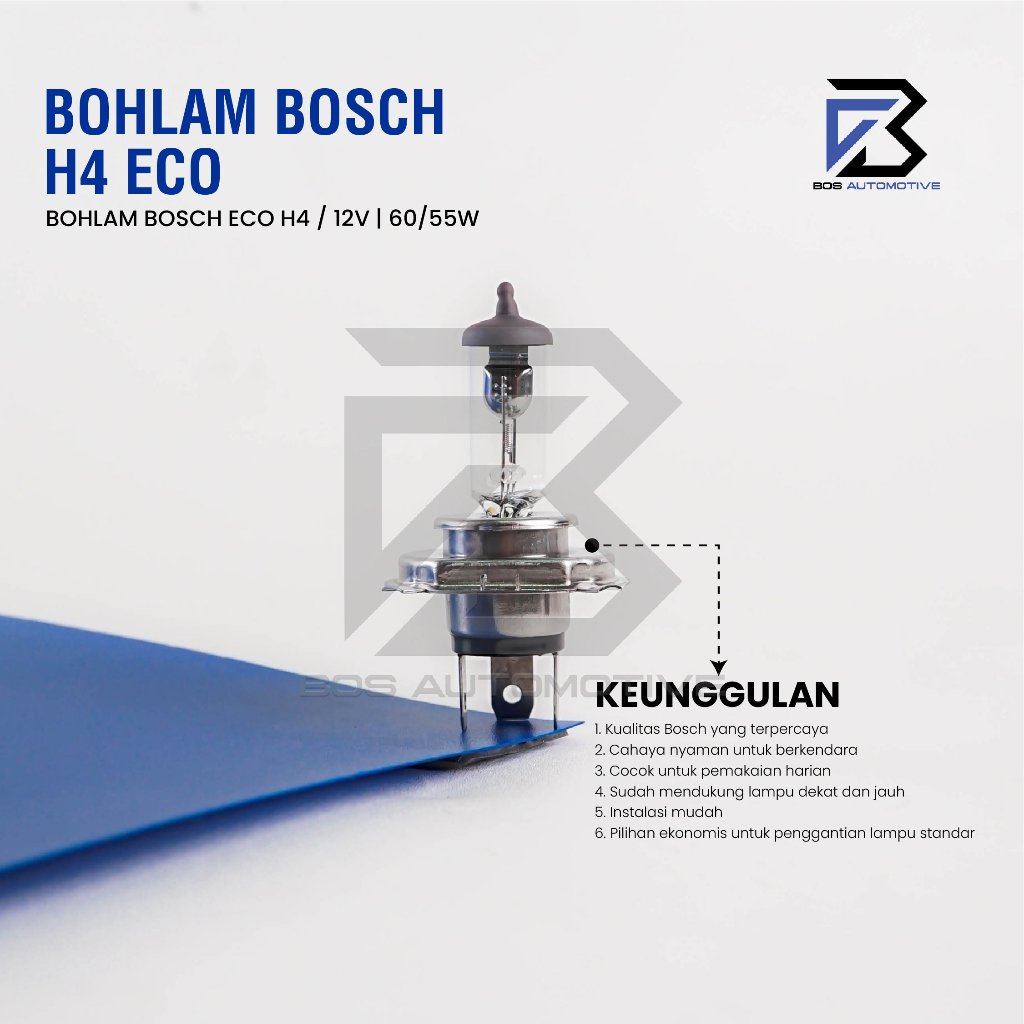 BOHLAM LAMPU MOBIL HALOGEN BOSCH H4 12V 60/55W ORIGINAL - foto-produk-3