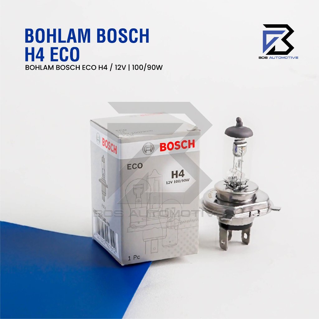 BOHLAM LAMPU MOBIL HALOGEN BOSCH H4 12V 100/90W | 60/55W 12V ORIGINAL HIGH QUALITY - foto-produk-1