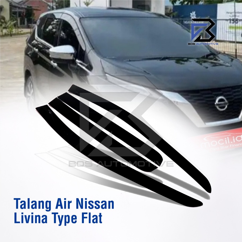 Talang Air Pintu Mobil Nissan All New Livina 2013 â€“ 2020 Model Flat Rata 4 Pintu - foto-produk-5