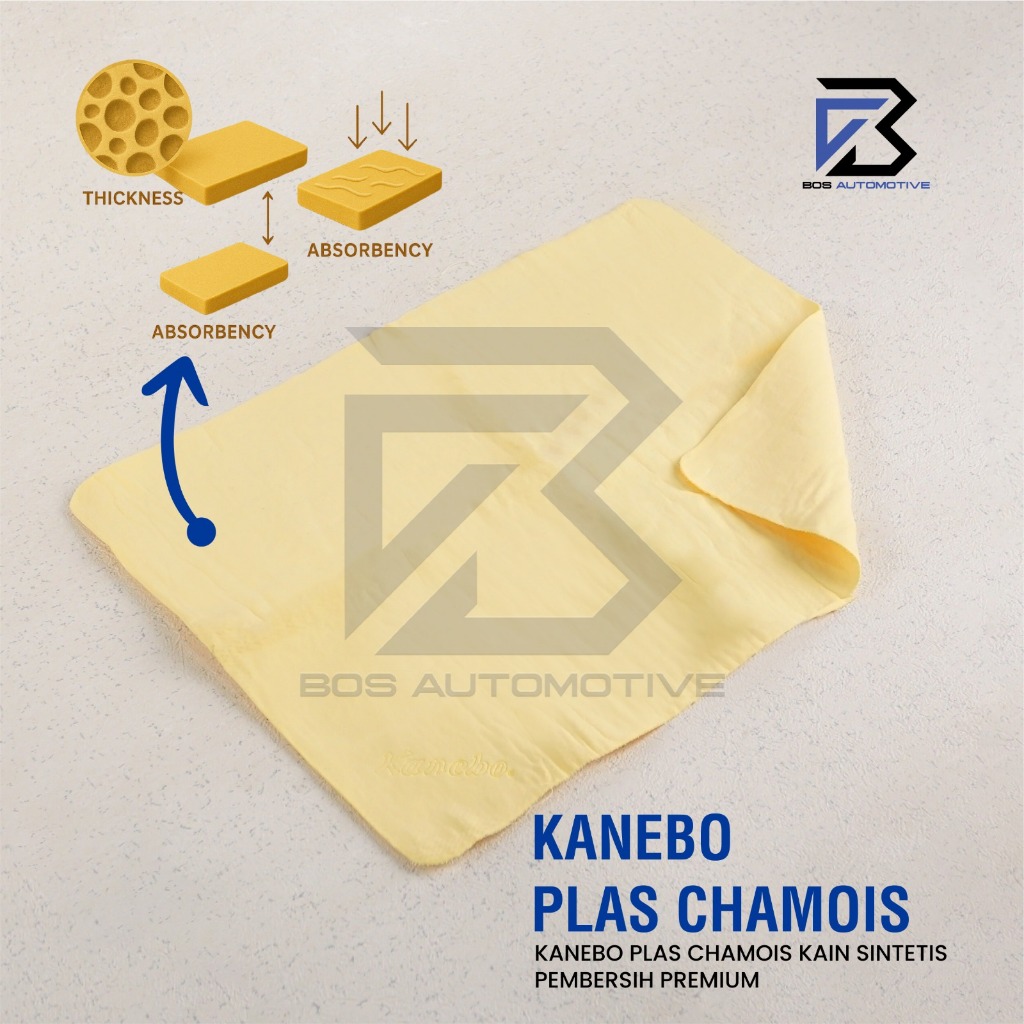 Lap Chamois / Kain Lap Mobil / Synthetic Cloth Kanebo Motor Ukuran Besar 43cm x 32cm Kain Lap Chamois Ukuran Besar Berserat Premium - foto-produk-1