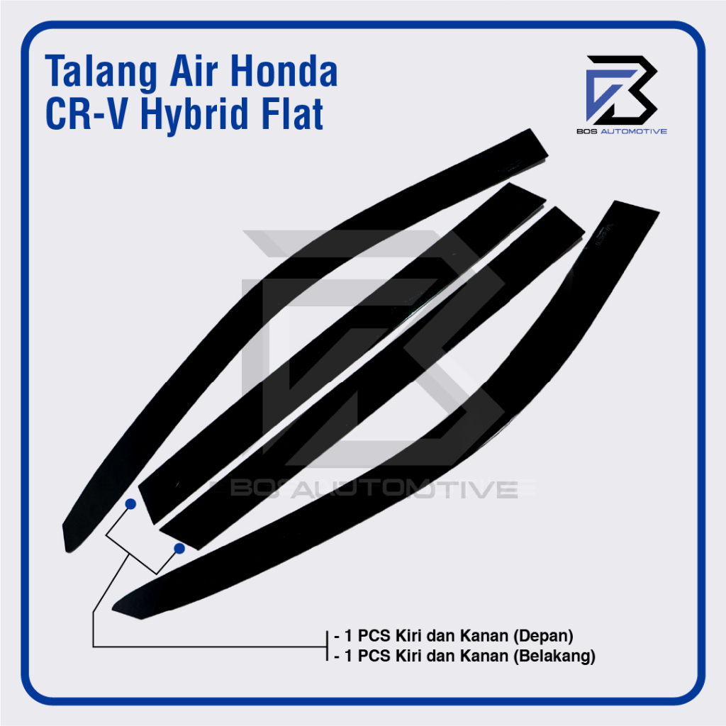 Talang Air Pintu Mobil Honda CRV Hybrid 2023 Model Flat Rata 4 Pintu - foto-produk-4