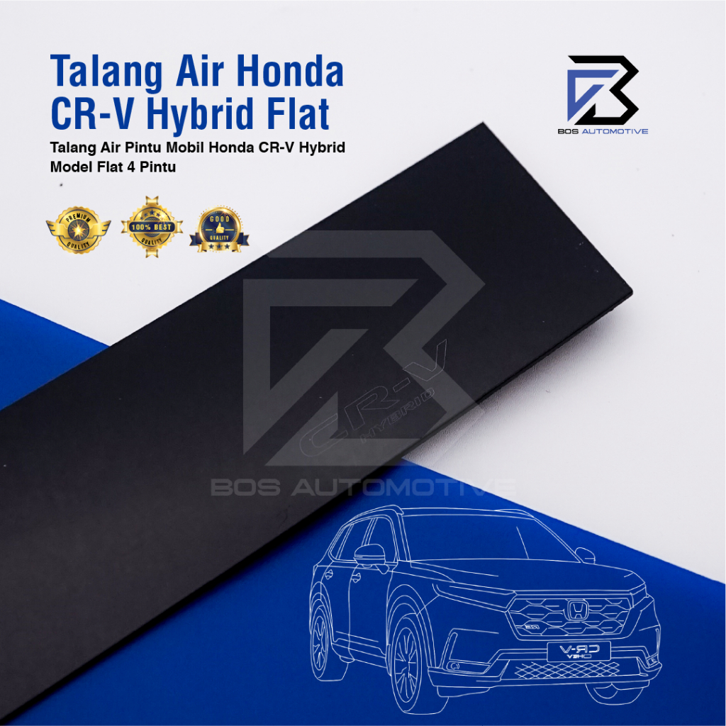 Talang Air Pintu Mobil Honda CRV Hybrid 2023 Model Flat Rata 4 Pintu