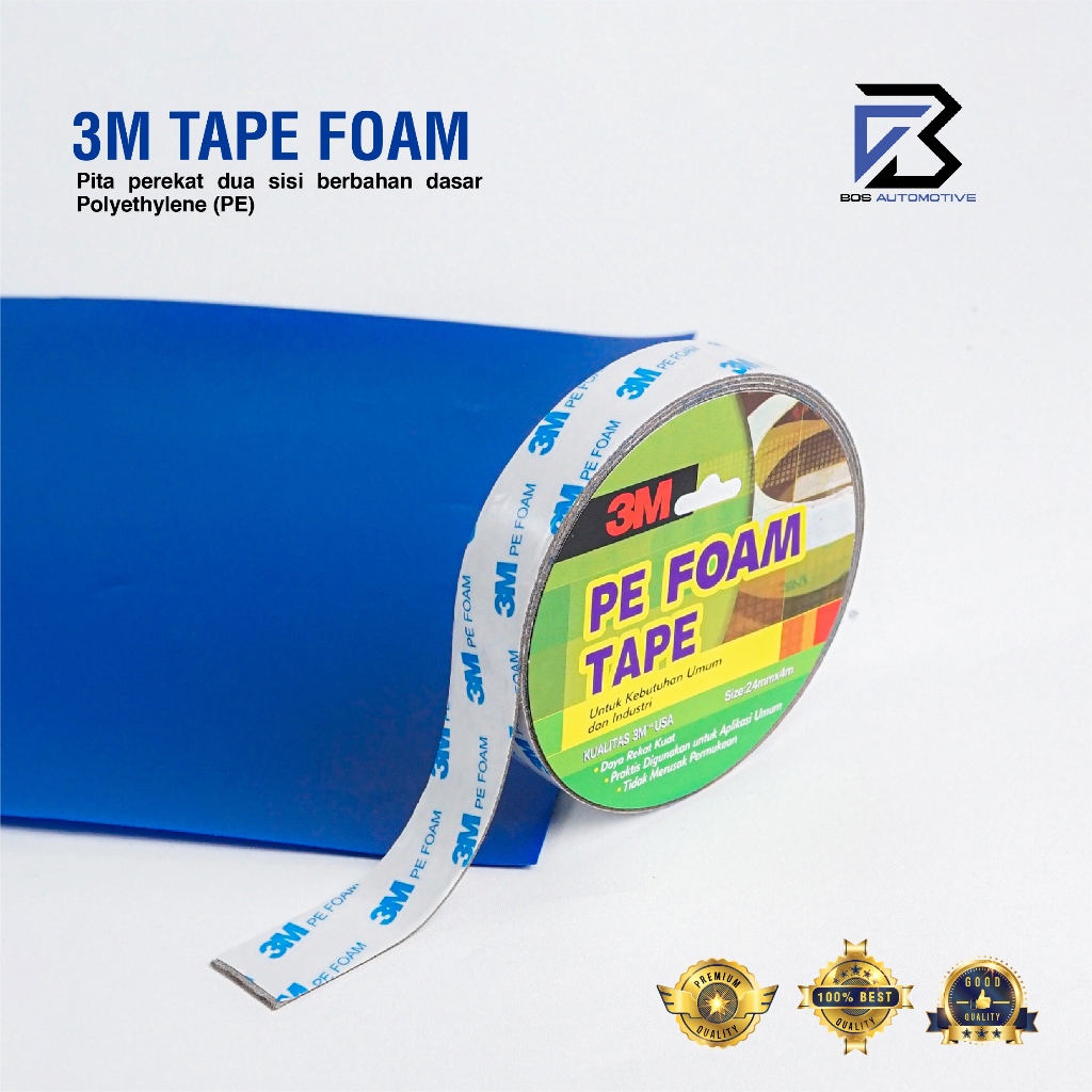 Double Tape Foam 3M 24MM x 4M Tape Busa Lem Bolak Balik - foto-sampul