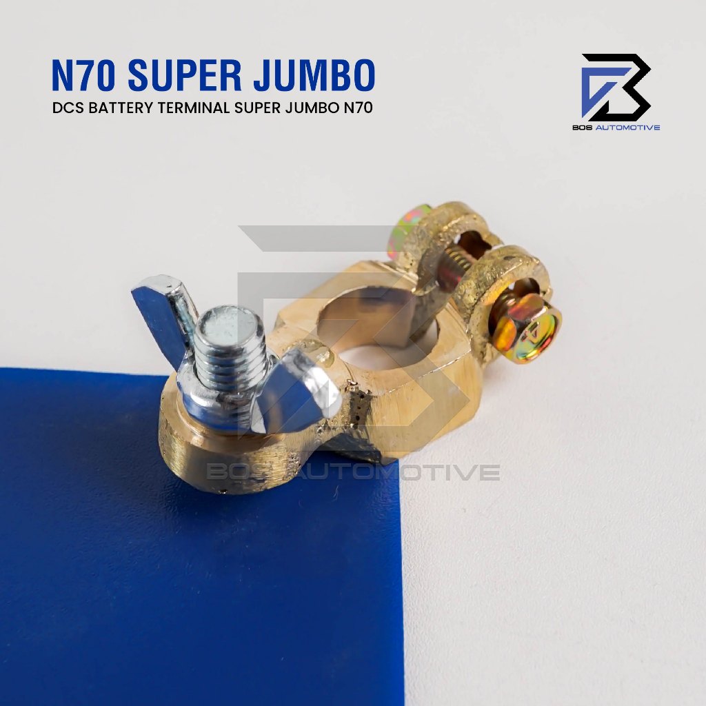 KEPALA AKI KUNINGAN BESAR / KLEM ACCU TEBAL N70 SUPER JUMBO UNIVERSAL - foto-produk-1