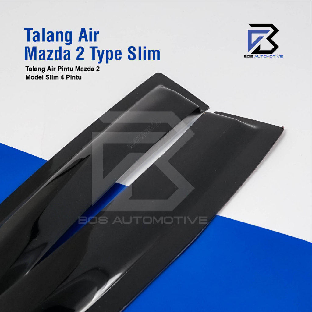 Talang Air Pintu Mobil Mazda 2 2009 - 2014 Model Slim 4 Pintu - foto-produk-1