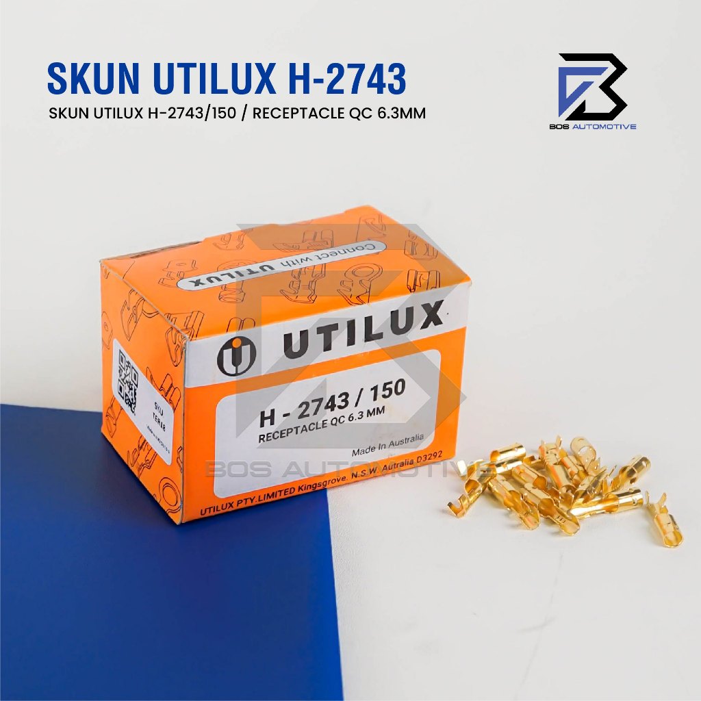 Terminal Skun UTILUX H-2743 Bulat Cewek Konektor Kabel Original - foto-produk-1
